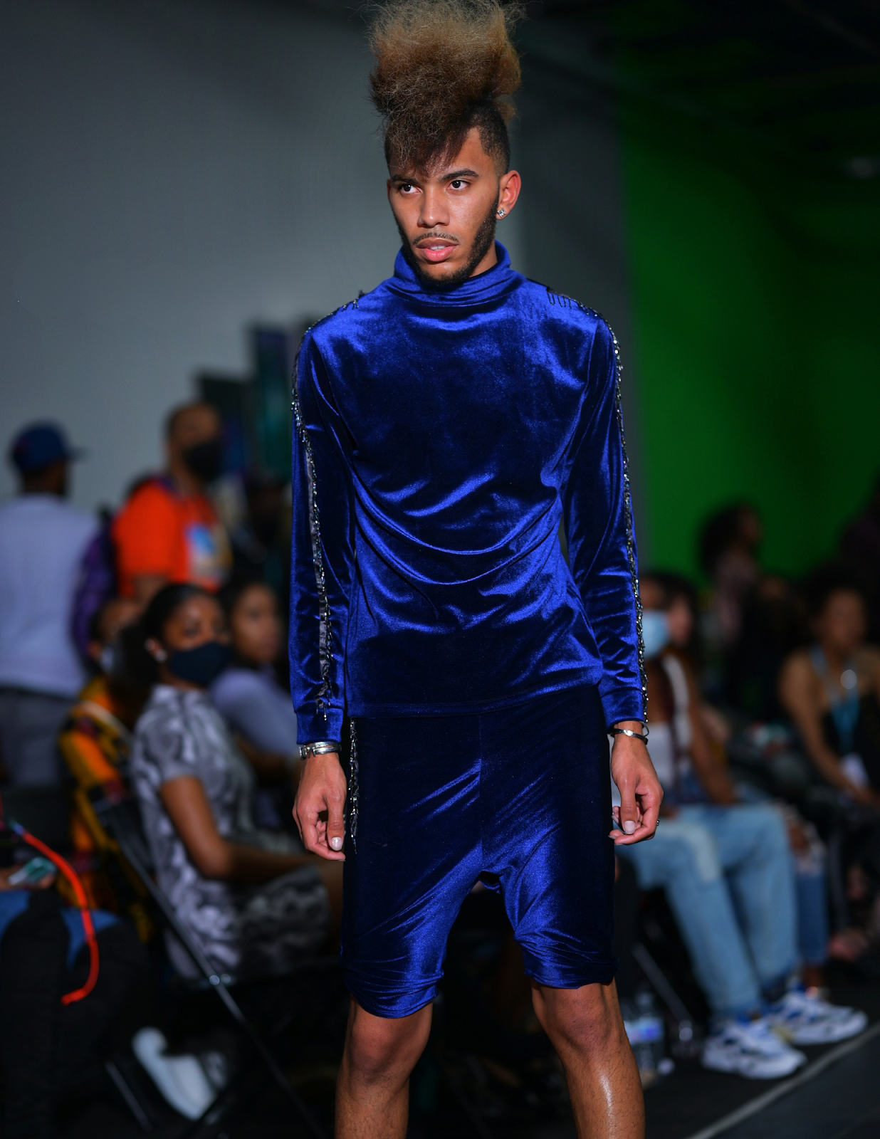 Velvet Material Turtleneck