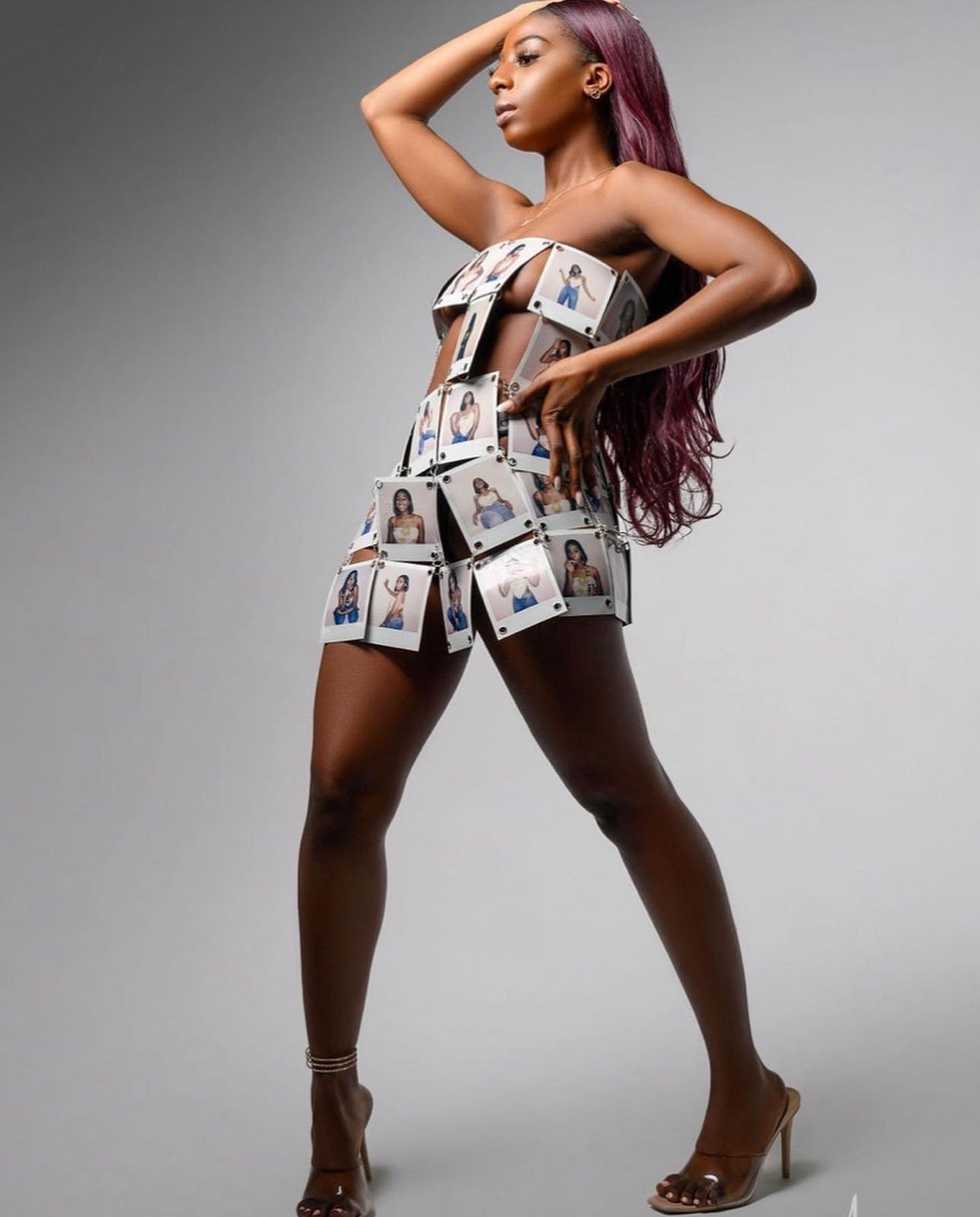 Down Memory Lane Polaroid Dress