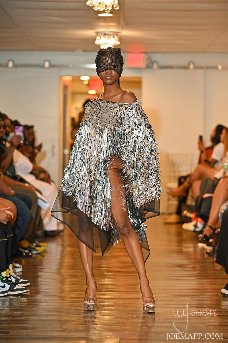 The Shattered Poncho Dress